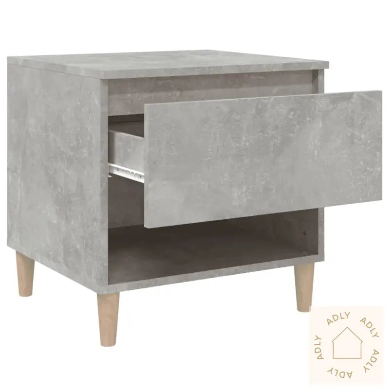 Nattbord Betonggrå 50X46X50 Cm Konstruert Tre