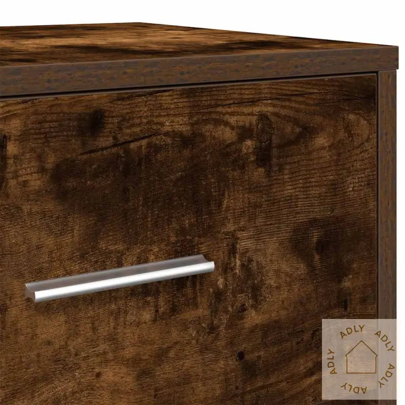 Nattbord Med Skuff Røkt Eik 40X34X50 Cm