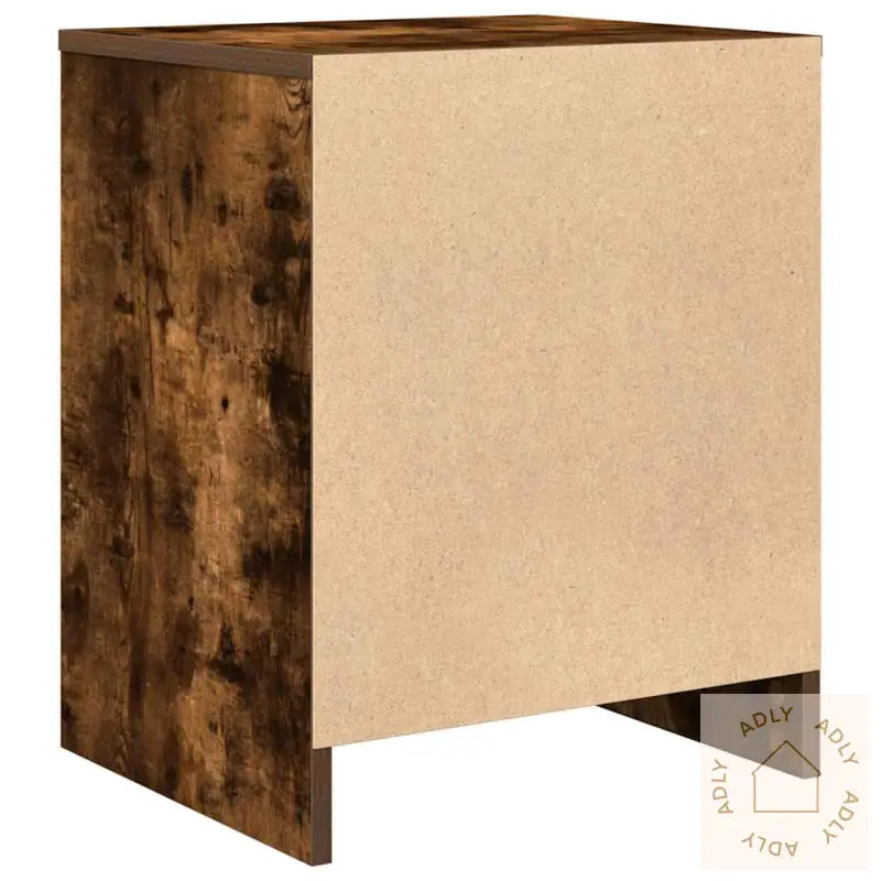 Nattbord Med Skuff Røkt Eik 40X34X50 Cm