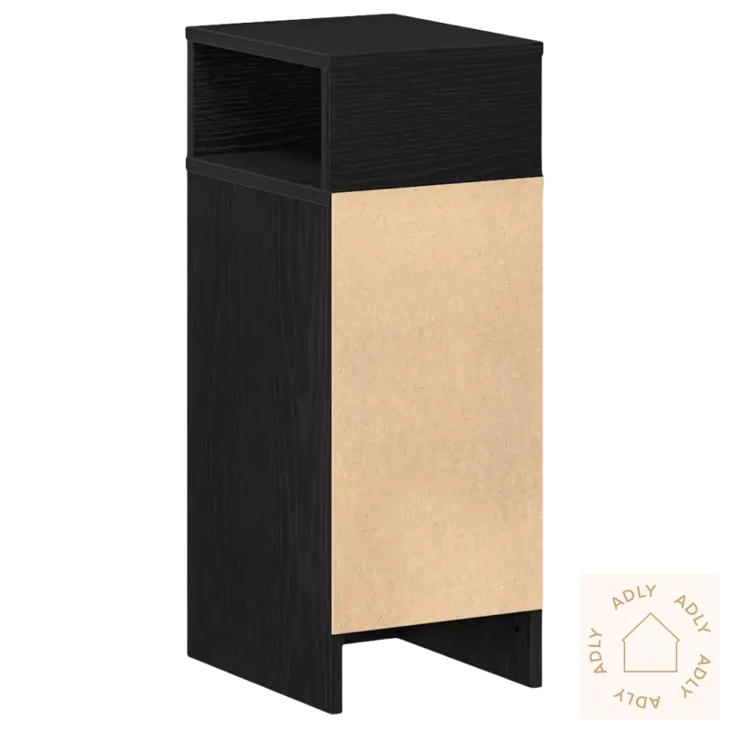 Stilrent nattbord med glatte overflaten og praktisk oppbevaring, perfekt til soverommet