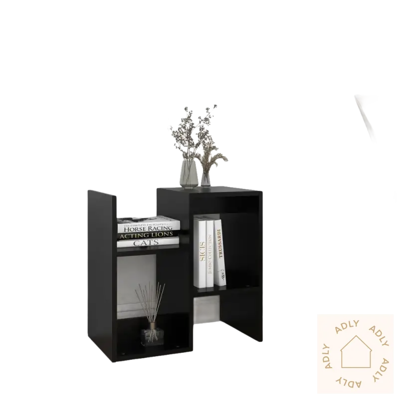 Stilrent nattbordsett med åpen hylle, passer til møbler til hjemmet og hagemøbler