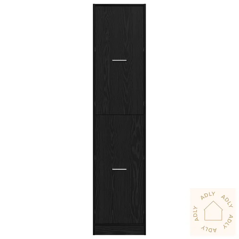 Apotekskap Svart Eik 40X41X174,5 Cm Sponplate
