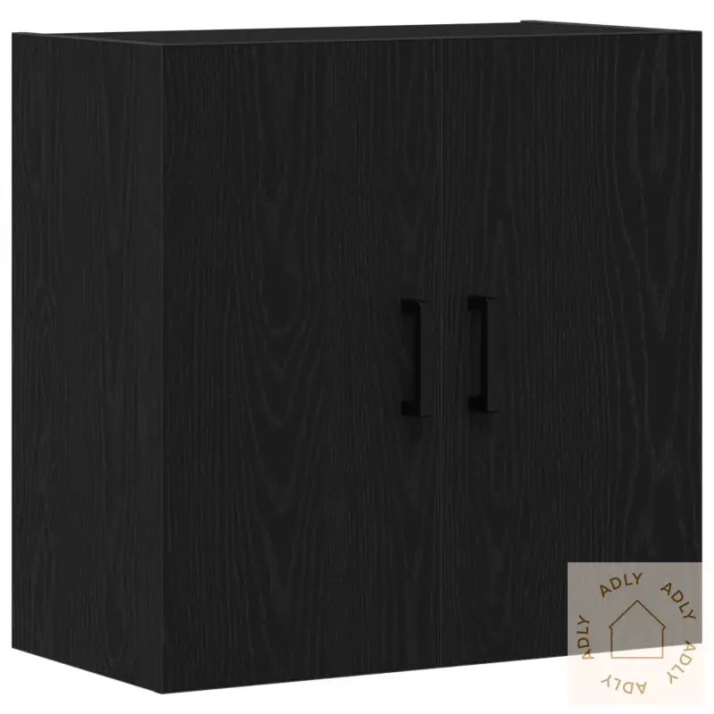 Veggskap Svart Eik 60X31X60 Cm Konstruert Tre