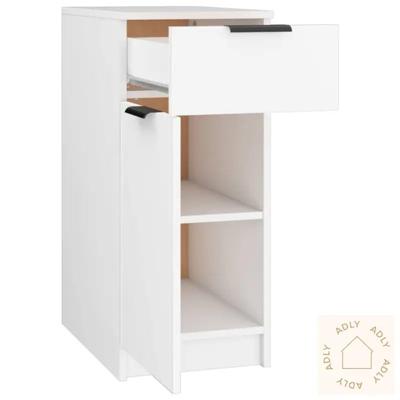 Skrivebordskap Hvit 33,5X50X75 Cm Konstruert Tre