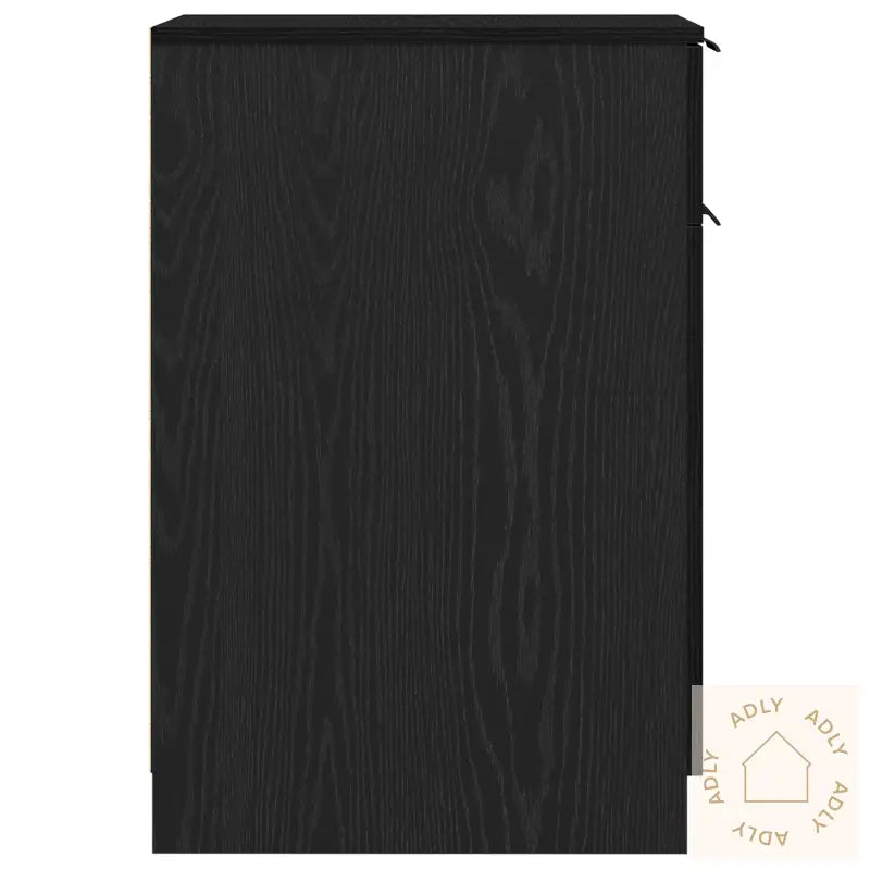 Skrivebordsskap I Svart Eik - 33X50X75 Cm - Laget Av Konstruert Tre