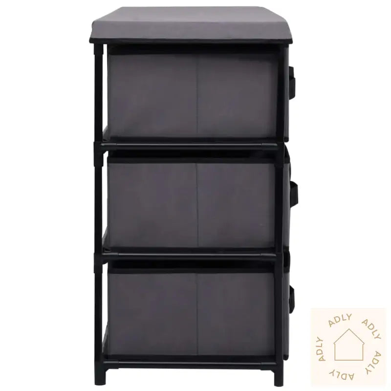 Oppbevaringsskap Med 6 Skuffer 55X29X55 Cm Grå Stål