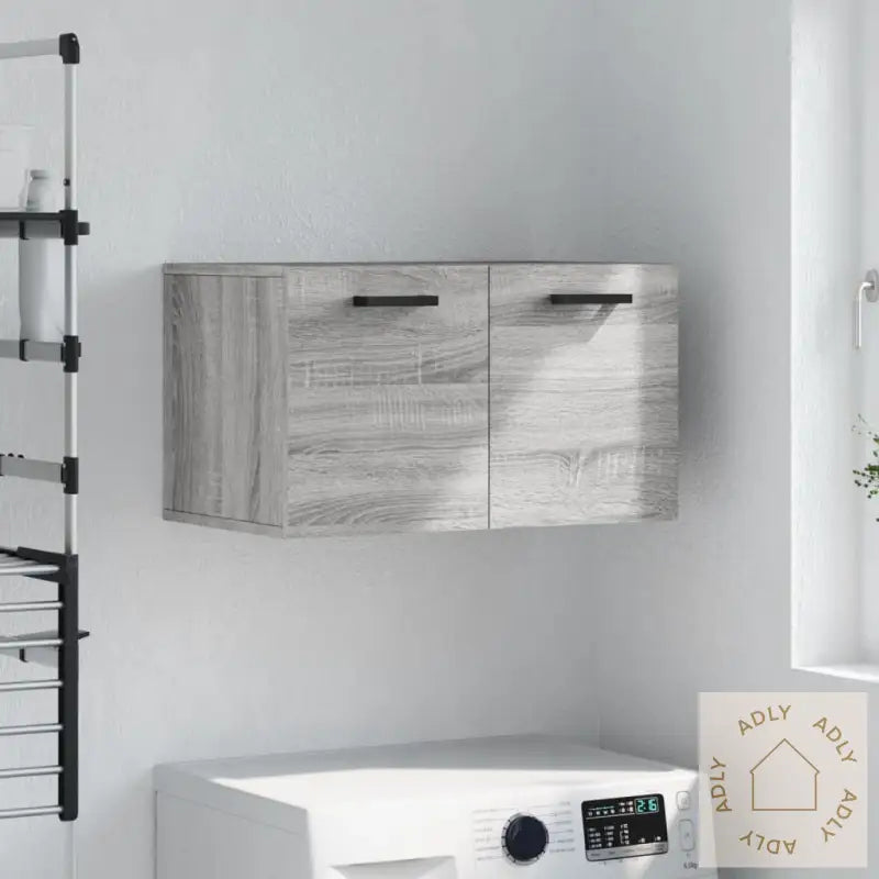 Veggskap Grå Sonoma 60X36,5X35 Cm Konstruert Tre