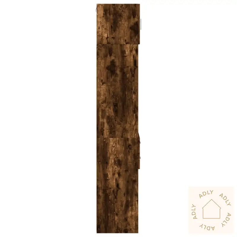 Smalt Oppbevaringsskap Røkt Eik 45X42,5X225 Cm Konstruert Tre
