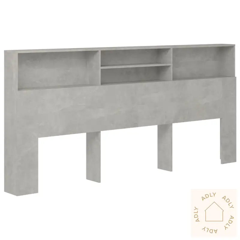 Sengegavlskap Betonggrå 220X19X103,5 Cm