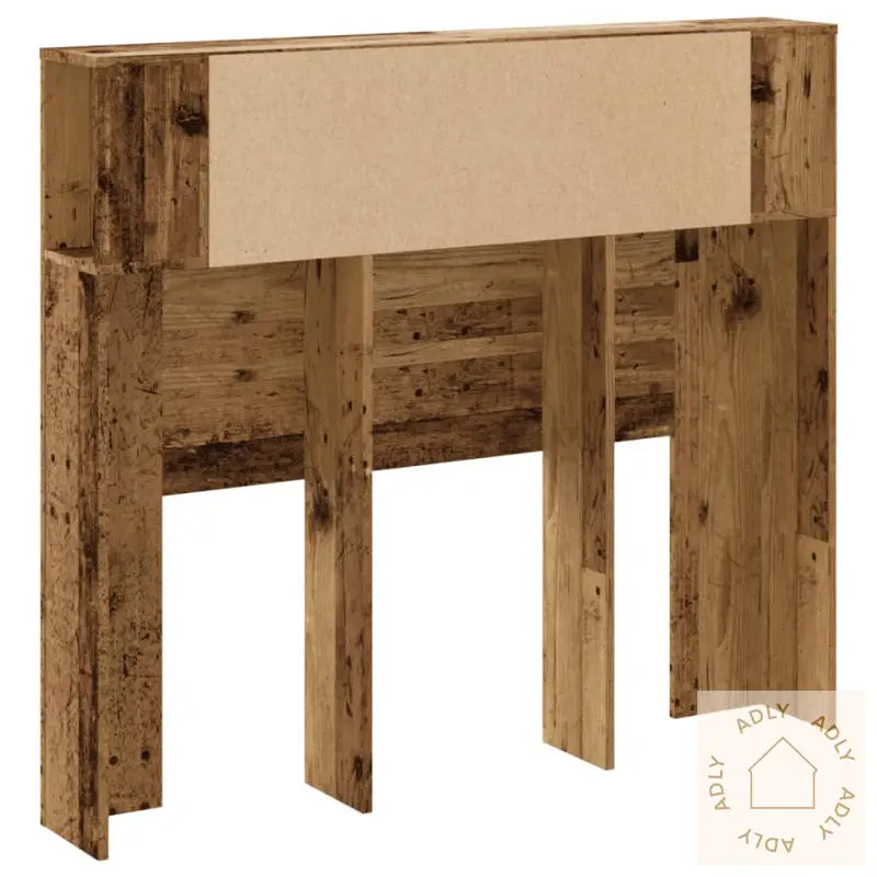 Hodegavl Med Hylle Gammelt Tre 120X19X104,5 Cm Konstruert Tre