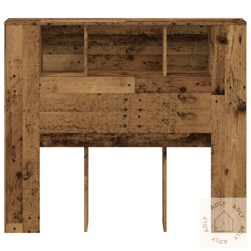 Hodegavl Med Hylle Gammelt Tre 120X19X104,5 Cm Konstruert Tre