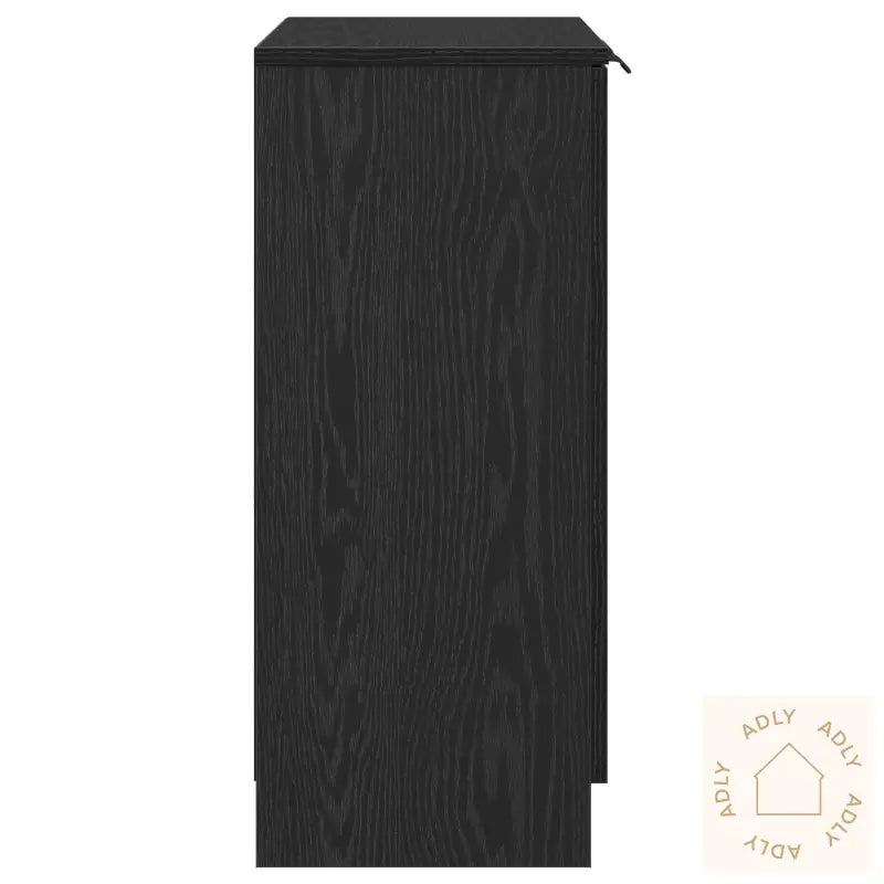 Sideboard Svart Eik 60X30X70 Cm Konstruert Tre