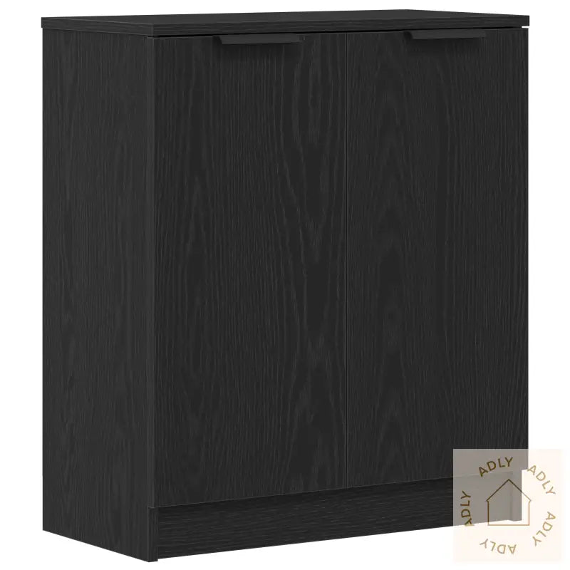 Sideboard Svart Eik 60X30X70 Cm Konstruert Tre