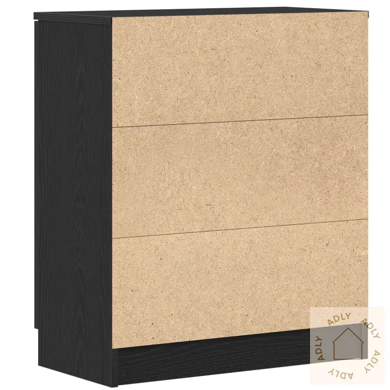Sideboard Svart Eik 60X30X70 Cm Konstruert Tre