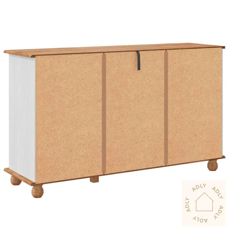 Siderbord 'Askim'hvit 133.5X40X79 Cm Solid Tre Furu