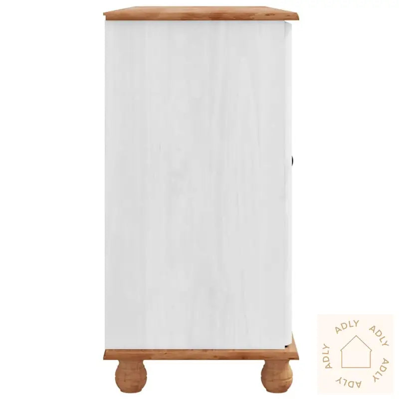 Siderbord 'Askim'hvit 133.5X40X79 Cm Solid Tre Furu