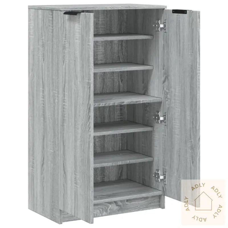 Skohylle Grå Sonoma 59X35X100 Cm Konstruert Tre