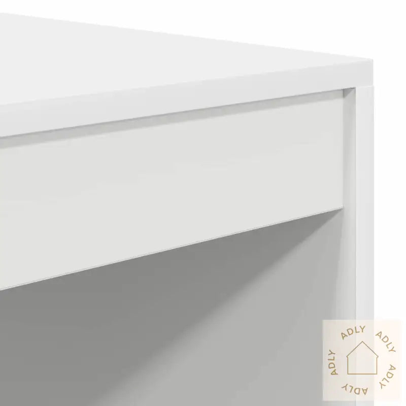 Skrivebord Med Lagring Hvit Laminert