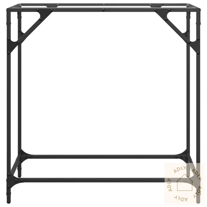 Konsollbord Med Gjennomsiktig Glassplate 80X35X81 Cm Stål
