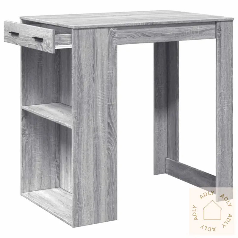 Barbord Grå Sonoma Eik 102X70X103,5 Cm Konstruert Tre