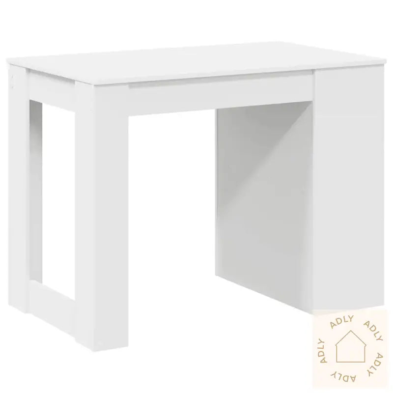 Skrivebord Med Skuff Og Hylle Hvit 102X62X77,5Cm Konstruert Tre