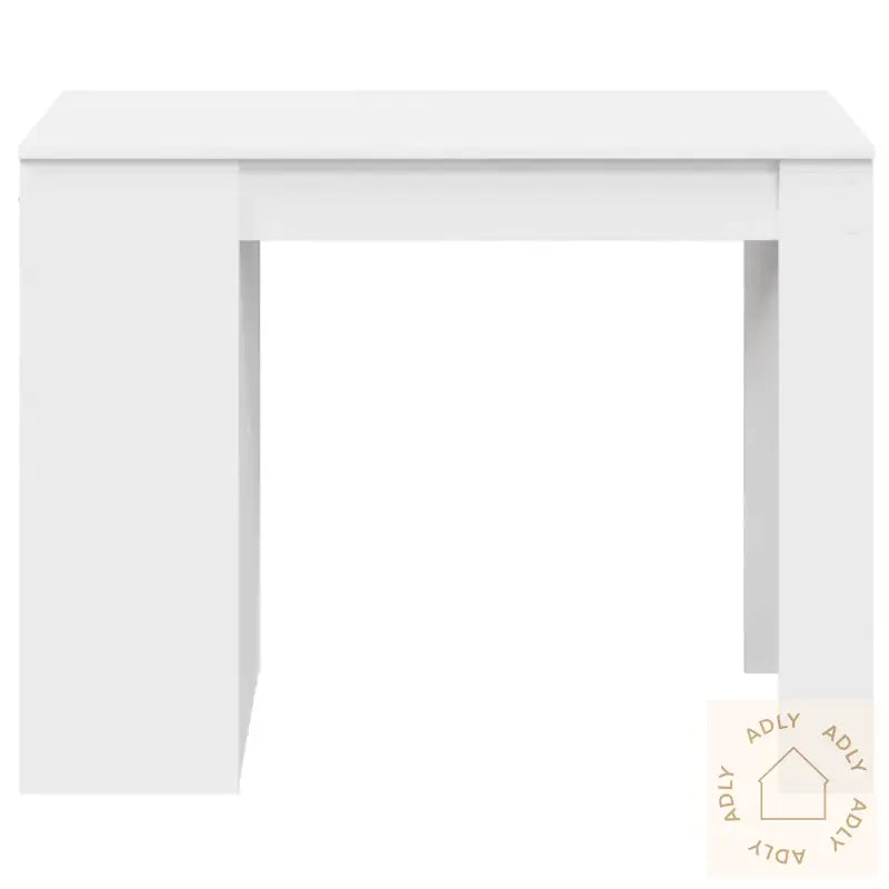 Skrivebord Med Skuff Og Hylle Hvit 102X62X77,5Cm Konstruert Tre