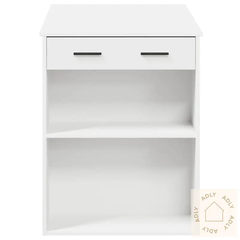 Skrivebord Med Skuff Og Hylle Hvit 102X62X77,5Cm Konstruert Tre