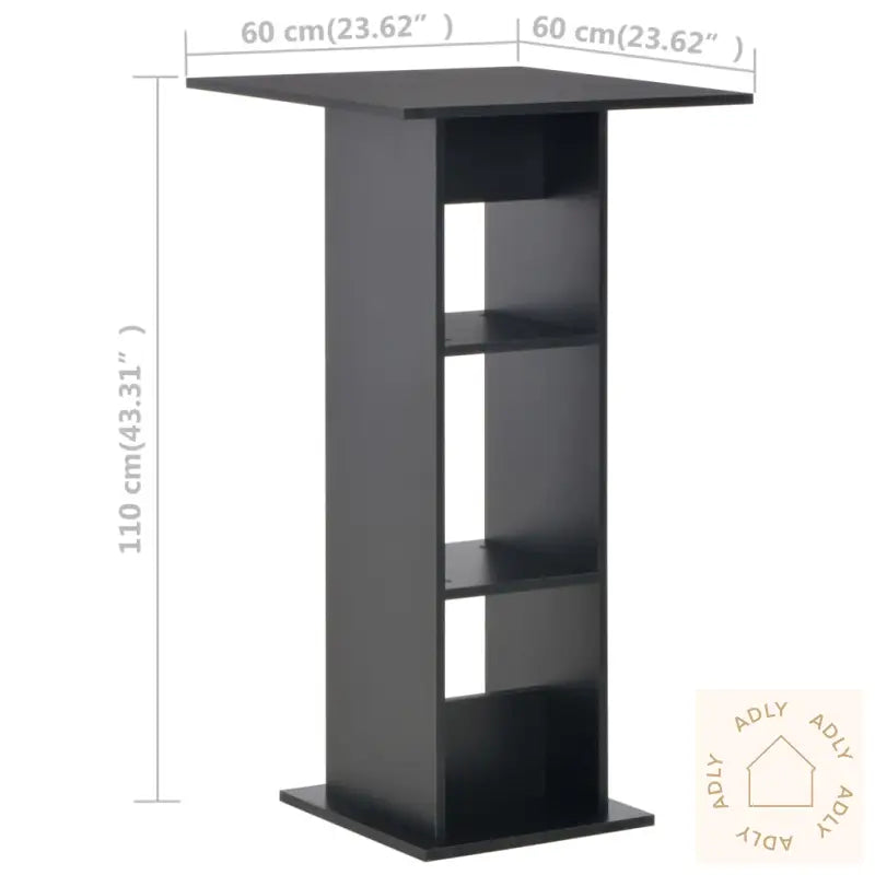 Barbord Svart 60X60X110 Cm