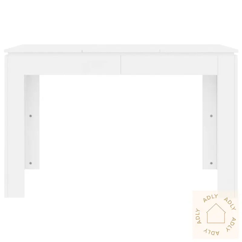 Spisebord Hvit 120X60X76 Cm Konstruert Tre