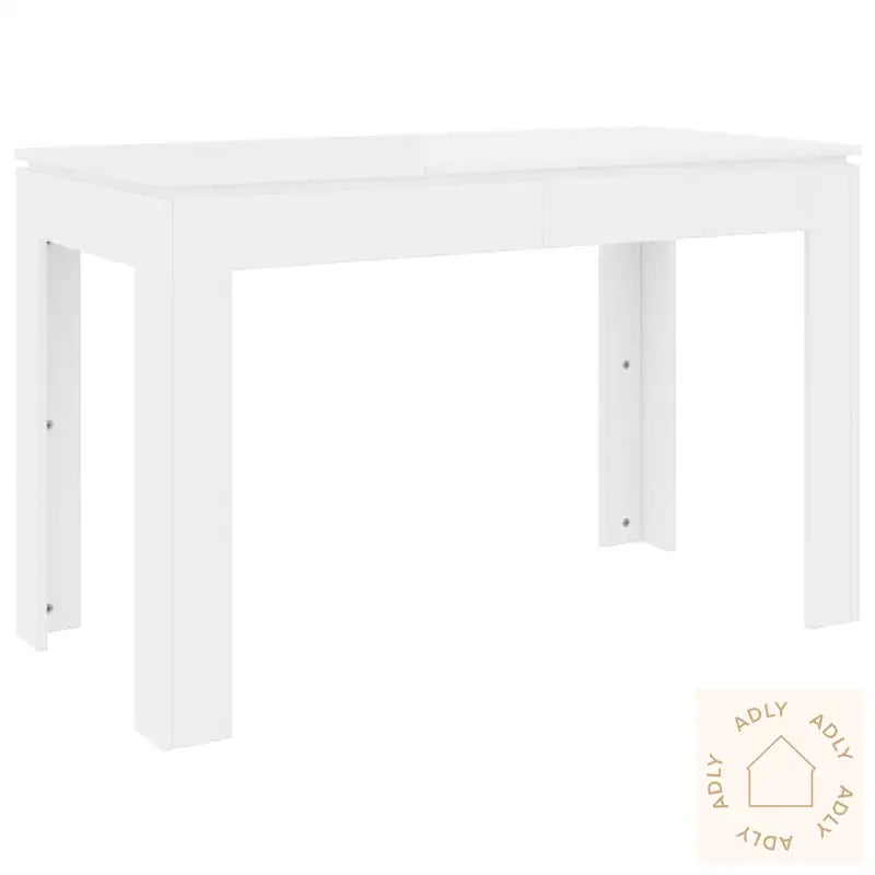 Spisebord Hvit 120X60X76 Cm Konstruert Tre