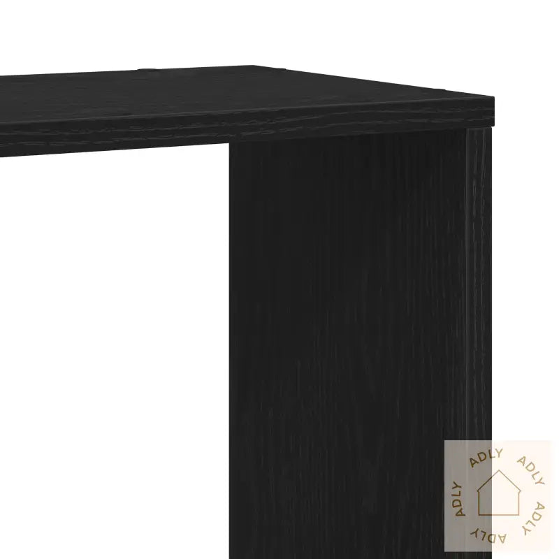 Bokhylle I Svart Eik 100X24X124 Cm Laget Av Konstruert Tre