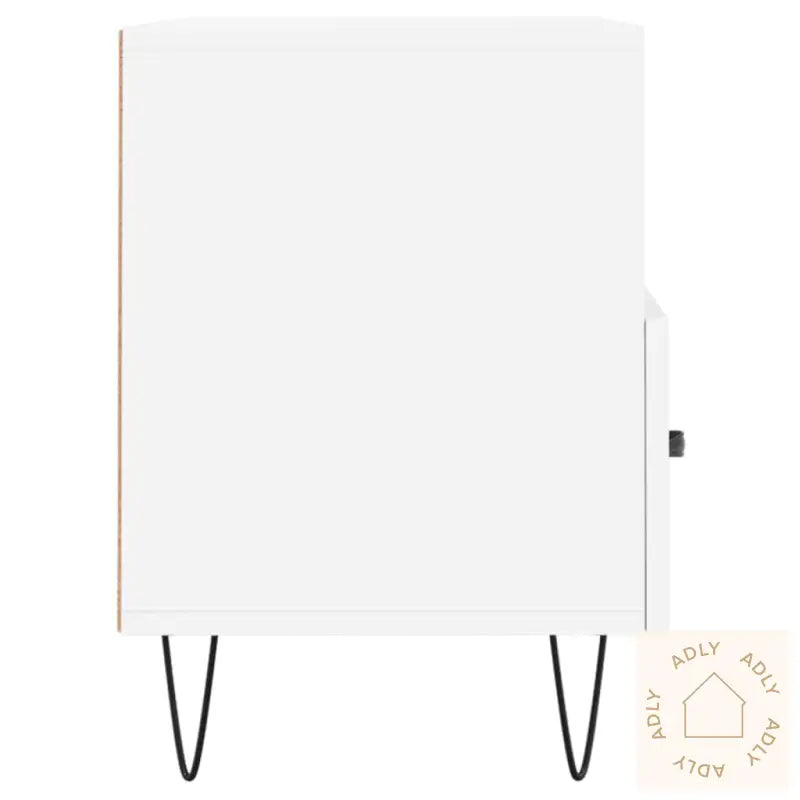 Tv-Benk Hvit 80X36X50 Cm Konstruert Tre