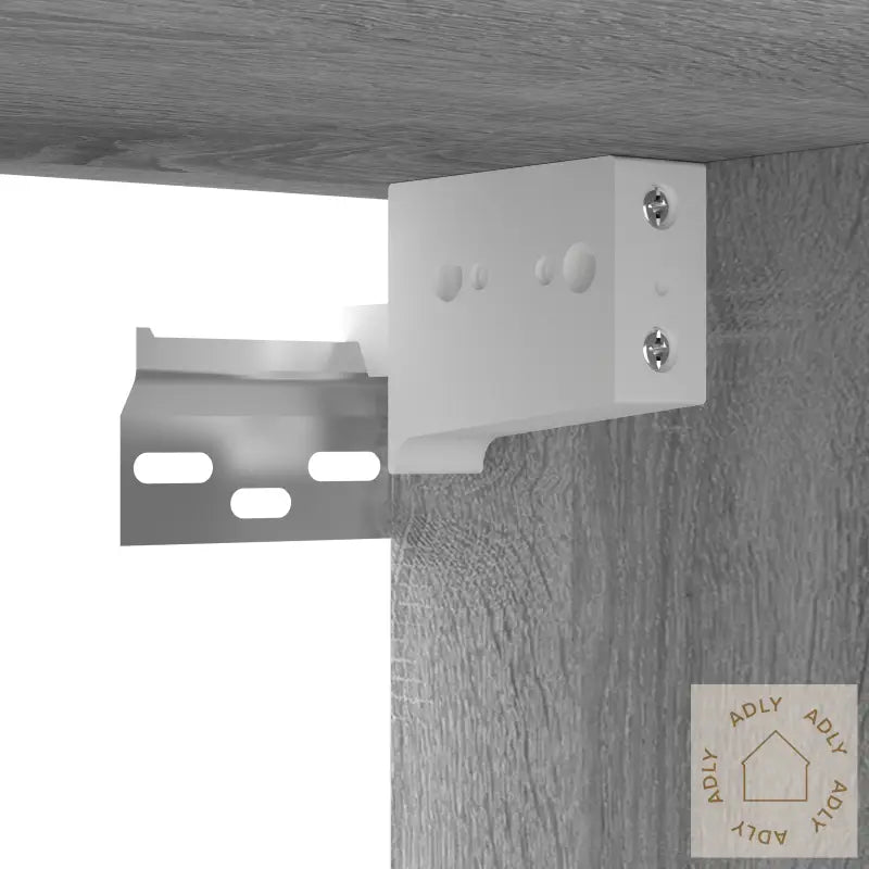 Hengende Tv-Benker Grå Sonoma 3 Stk 60X30X30 Cm Konstruert Tre