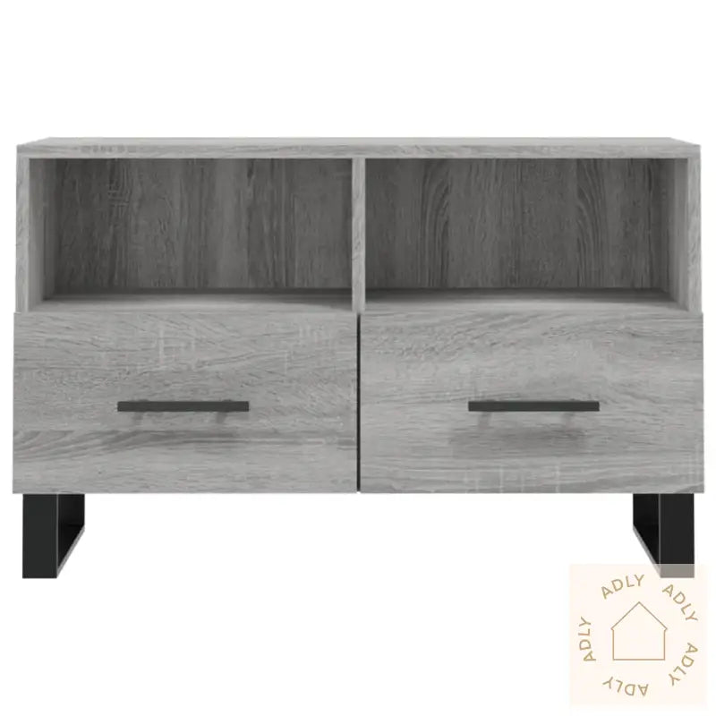 Tv-Benk Grå Sonoma 80X36X50 Cm Konstruert Tre