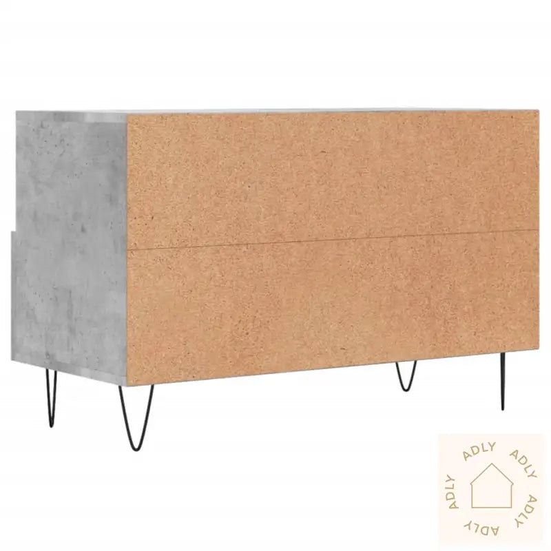 Tv-Benk Betonggrå 80X36X50 Cm Konstruert Tre