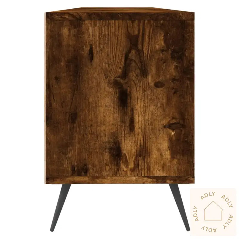 Tv-Benk Røkt Eik 150X30X44,5 Cm Konstruert Tre