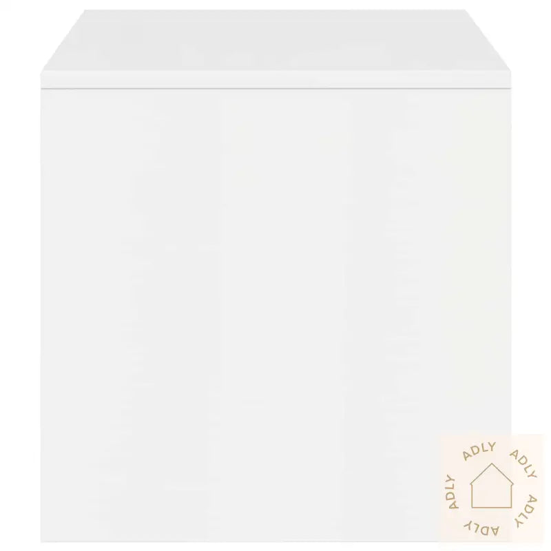 Tv-Benk Høyglans Hvit 100X40X40 Cm Sponplate