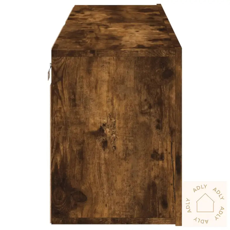 Veggmonterte Tv-Benker 2 Stk Røkt Eik 60X30X41 Cm