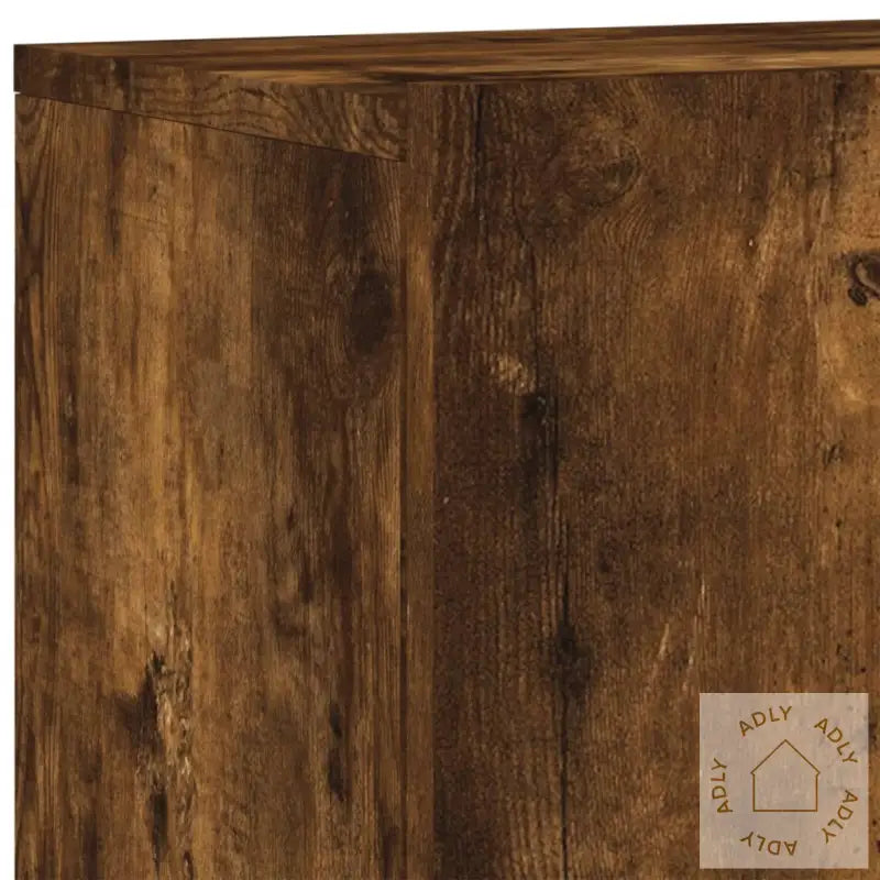 Veggmonterte Tv-Benker 2 Stk Røkt Eik 60X30X41 Cm