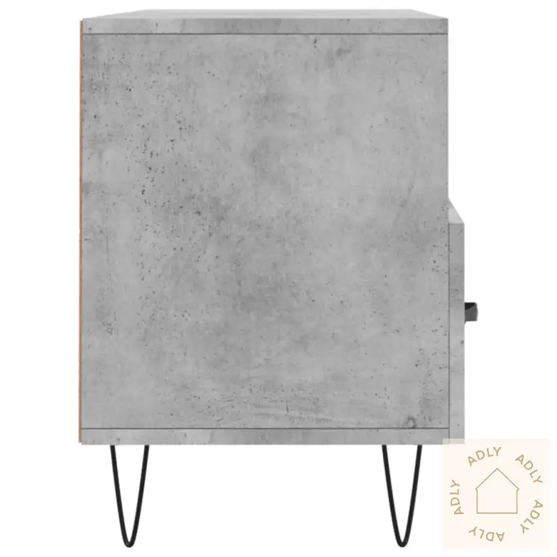 Tv-Benk Betonggrå 120X35X48 Cm Konstruert Tre