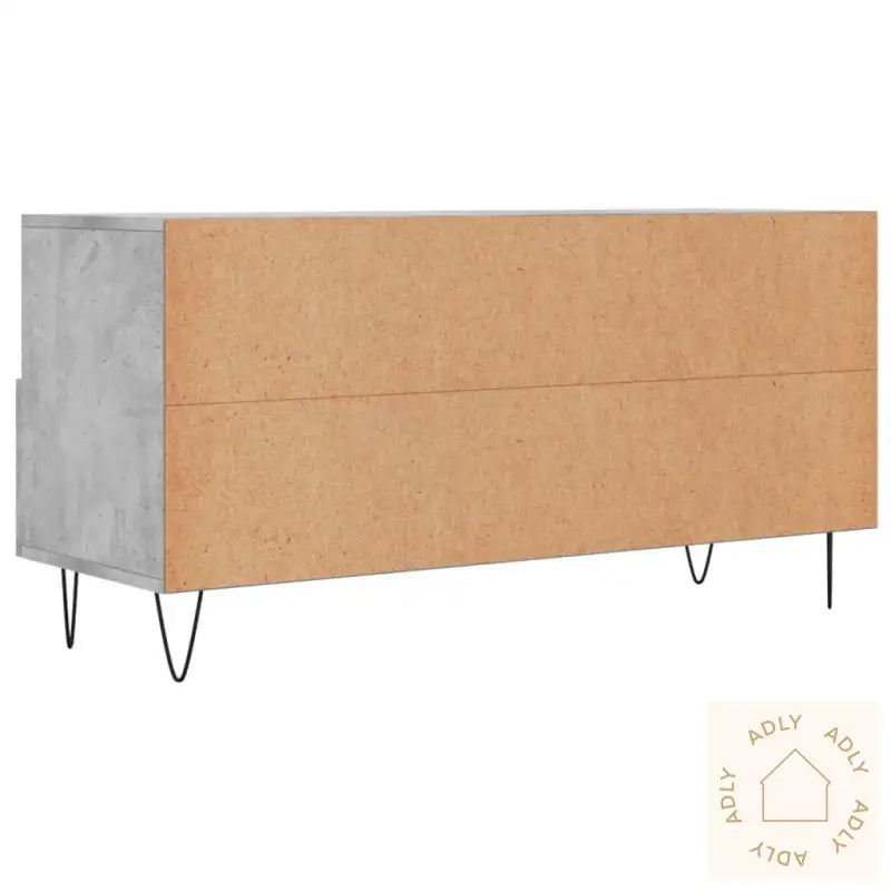Tv-Benk Betonggrå 120X35X48 Cm Konstruert Tre