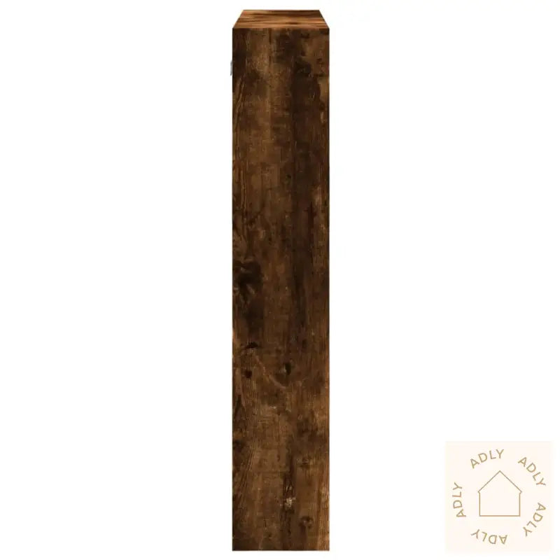 Veggskap Røkt Eik 80X15X80 Cm Konstruert Tre