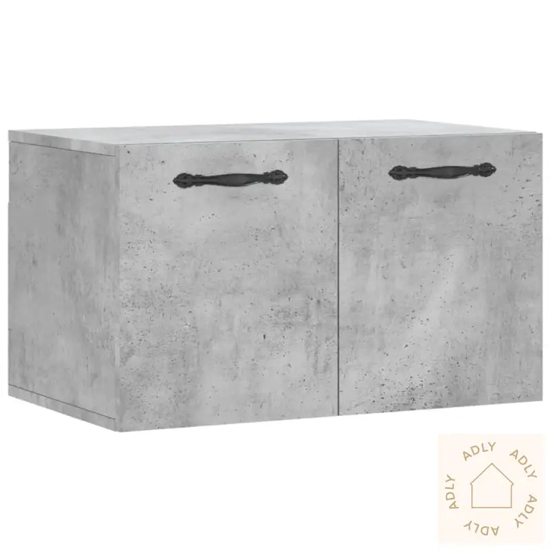 Veggskap Betonggrå 60X36,5X35 Cm Konstruert Tre