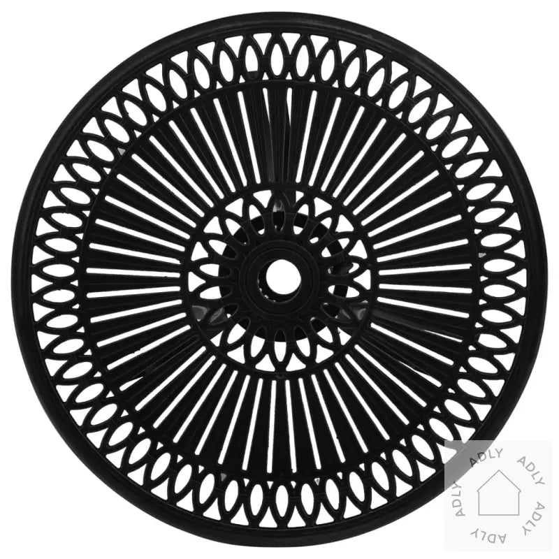 Bistrosett 3 Deler Støpt Aluminium Svart