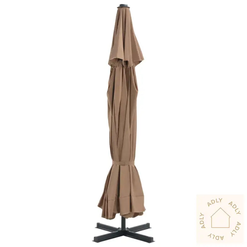 Hageparasoll Med Bærbar Fot Gråbrun