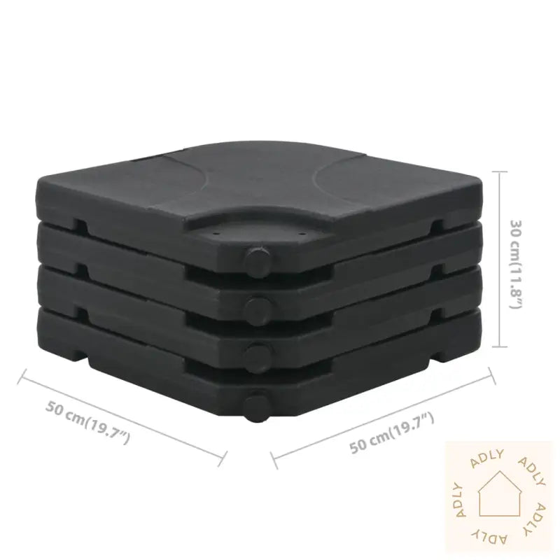 Hageparasoll Med Bærbar Fot Gråbrun