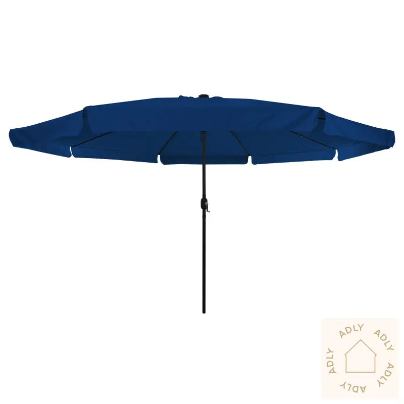 Hageparasol Med Led-Lys 395X245 Cm Azurblå