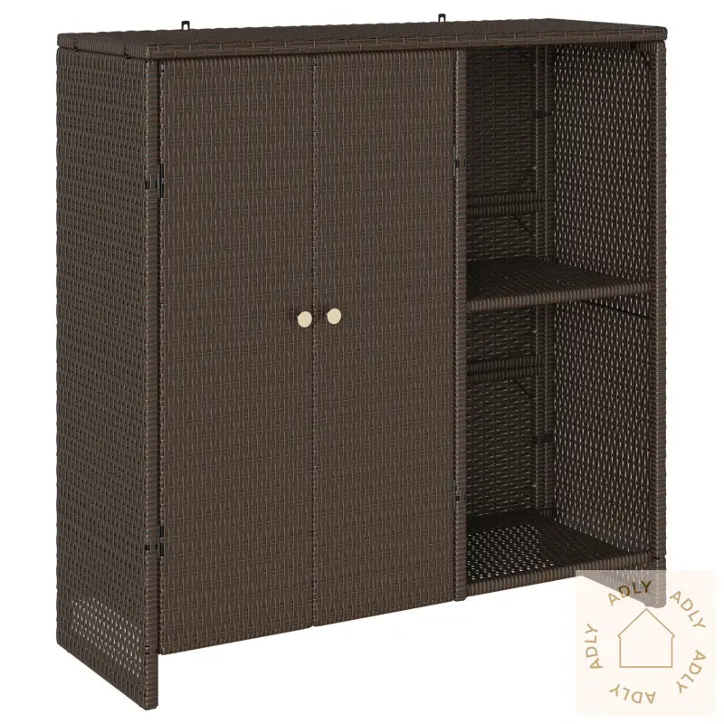 Oppbevaringsskap Brun 100X36X102 Cm Rattan