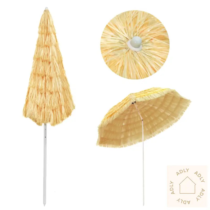 Strandparasoll Naturell 300 Cm Hawaii-Stil