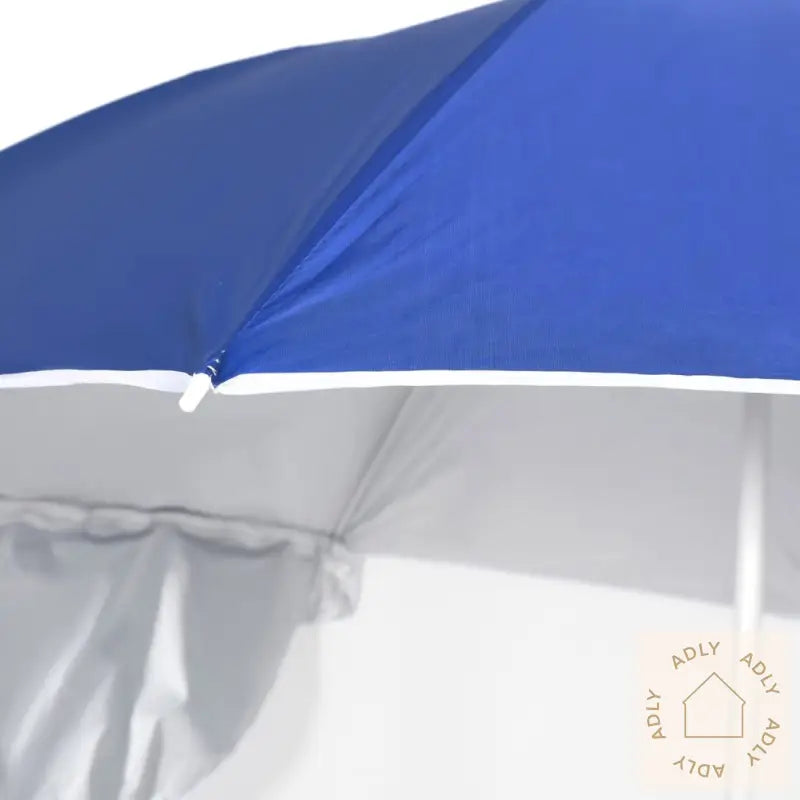 Strandparasoll Med Sidevegger Blå 215 Cm